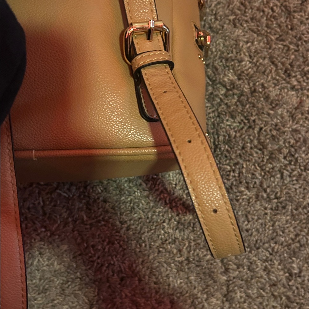 Tan Studded Backpack - Picture 3 of 5
